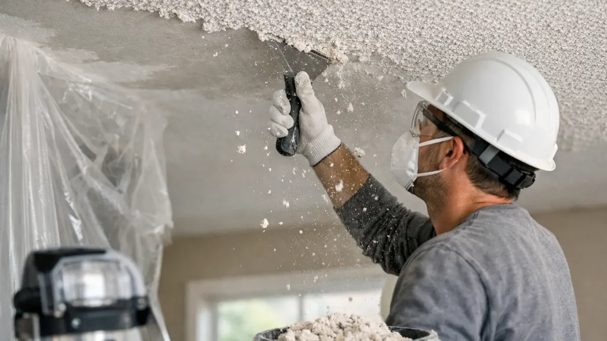 How to Remove Popcorn Ceiling Safely