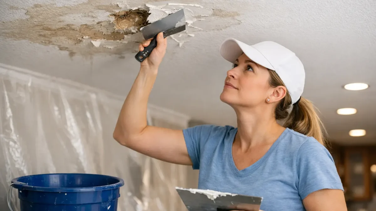 Ceiling Water Damage Repair Done Right