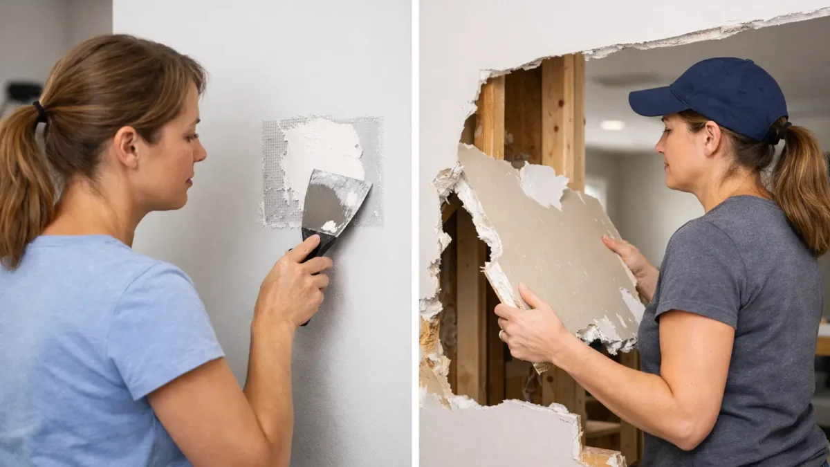 Drywall Patch vs Full Replacement