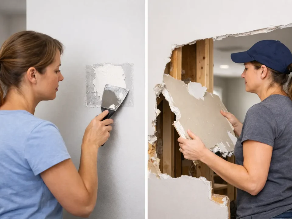 Drywall Patch vs Full Replacement