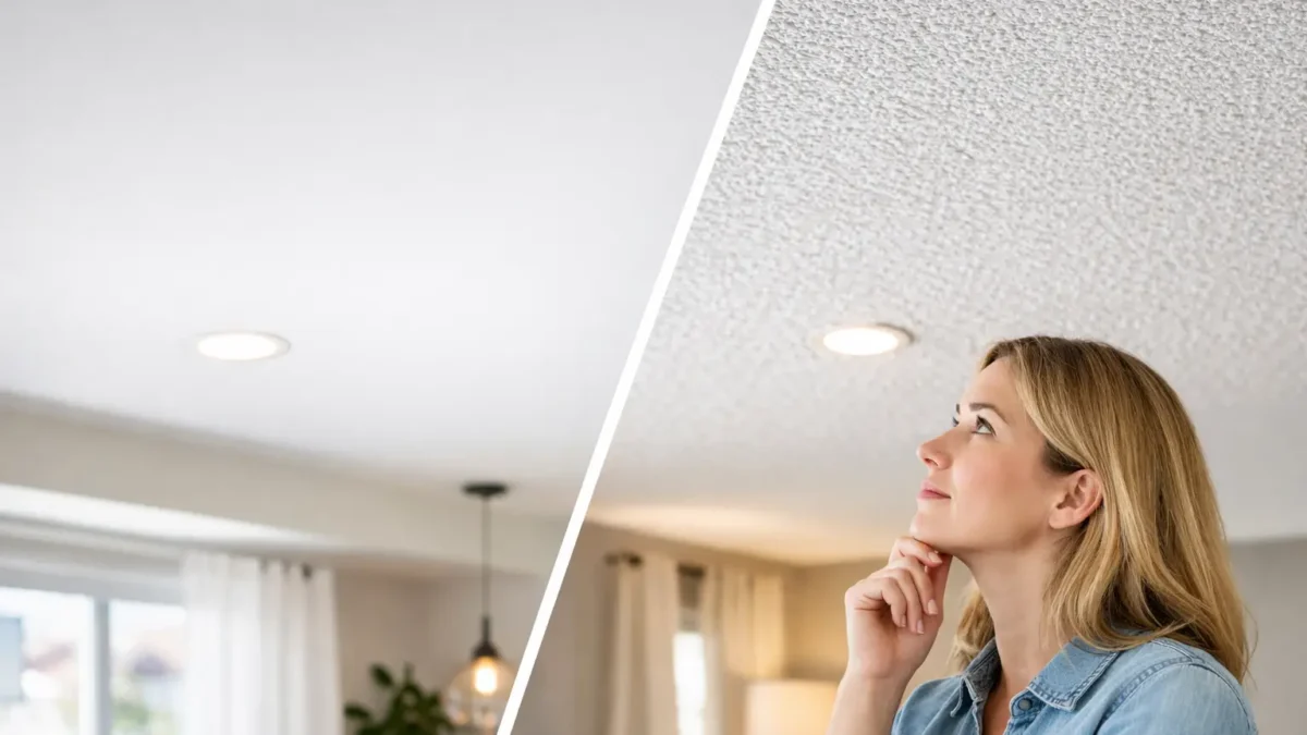 Smooth Ceilings Versus Textured Ceilings