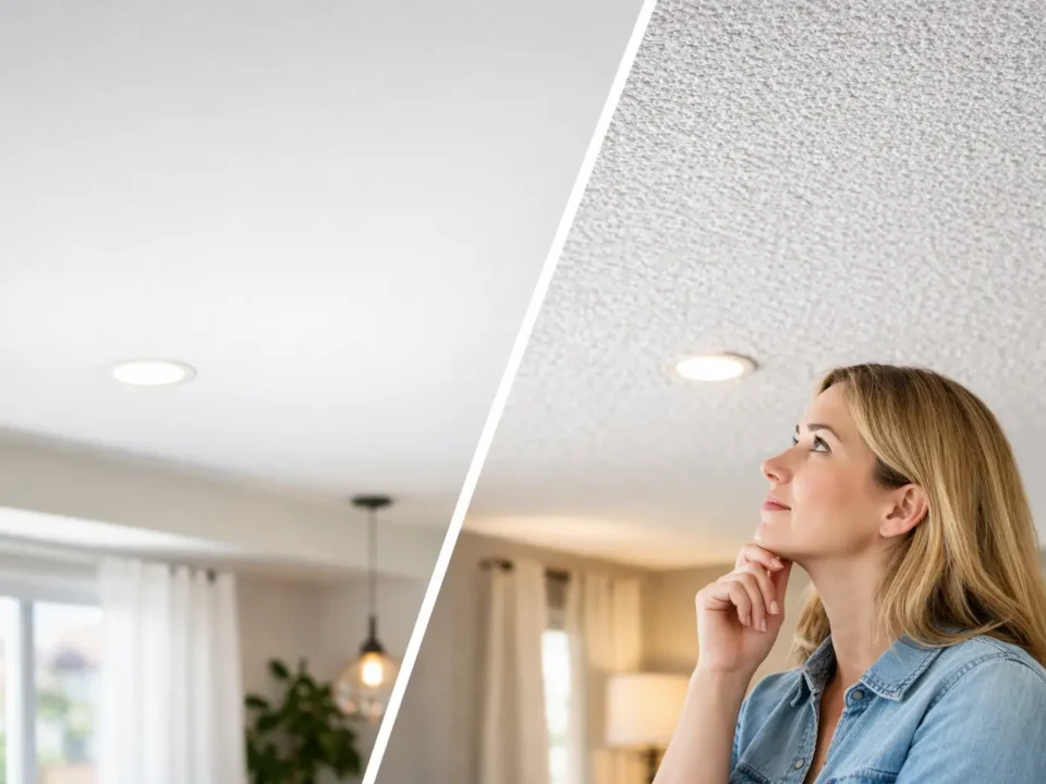 Smooth Ceilings Versus Textured Ceilings