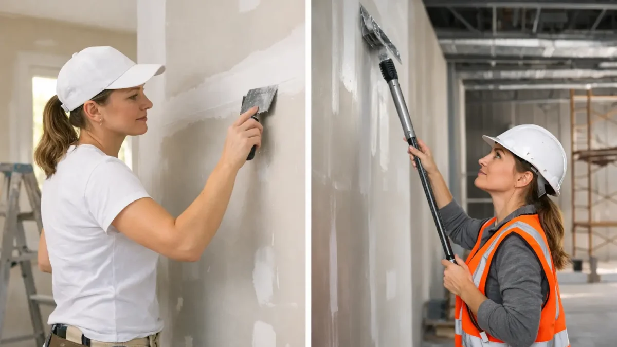 Residential vs Commercial Drywall Finishing