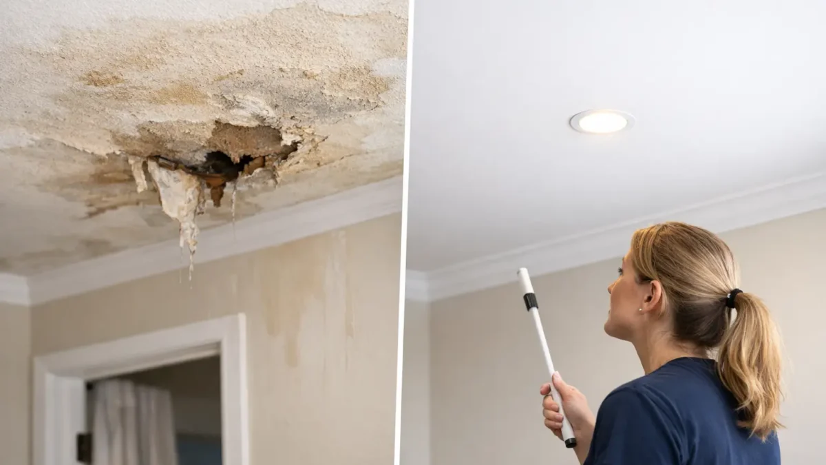 Water Damage Repair Case Study: Ceiling Restored