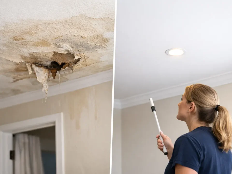 Water Damage Repair Case Study: Ceiling Restored